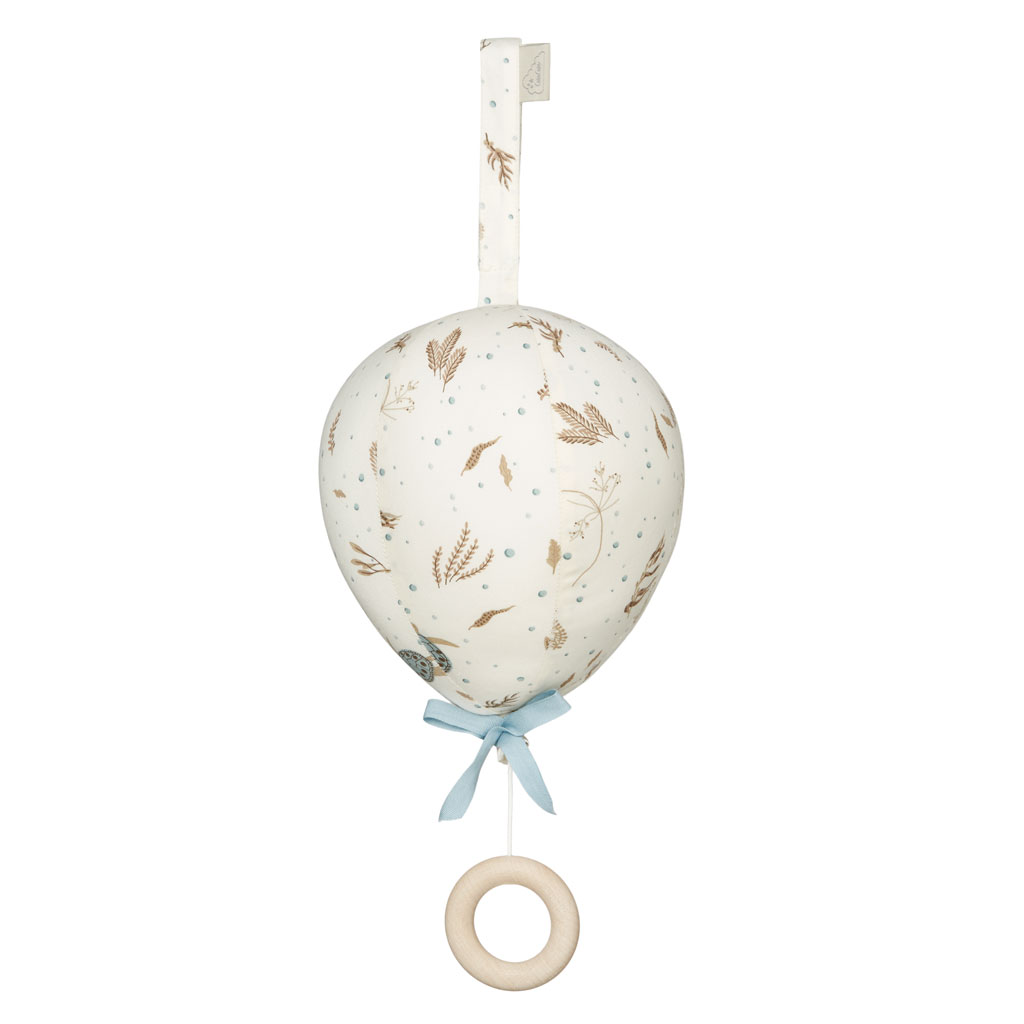 Mobile musical montgolfière Sea Garden en coton bio Cam cam