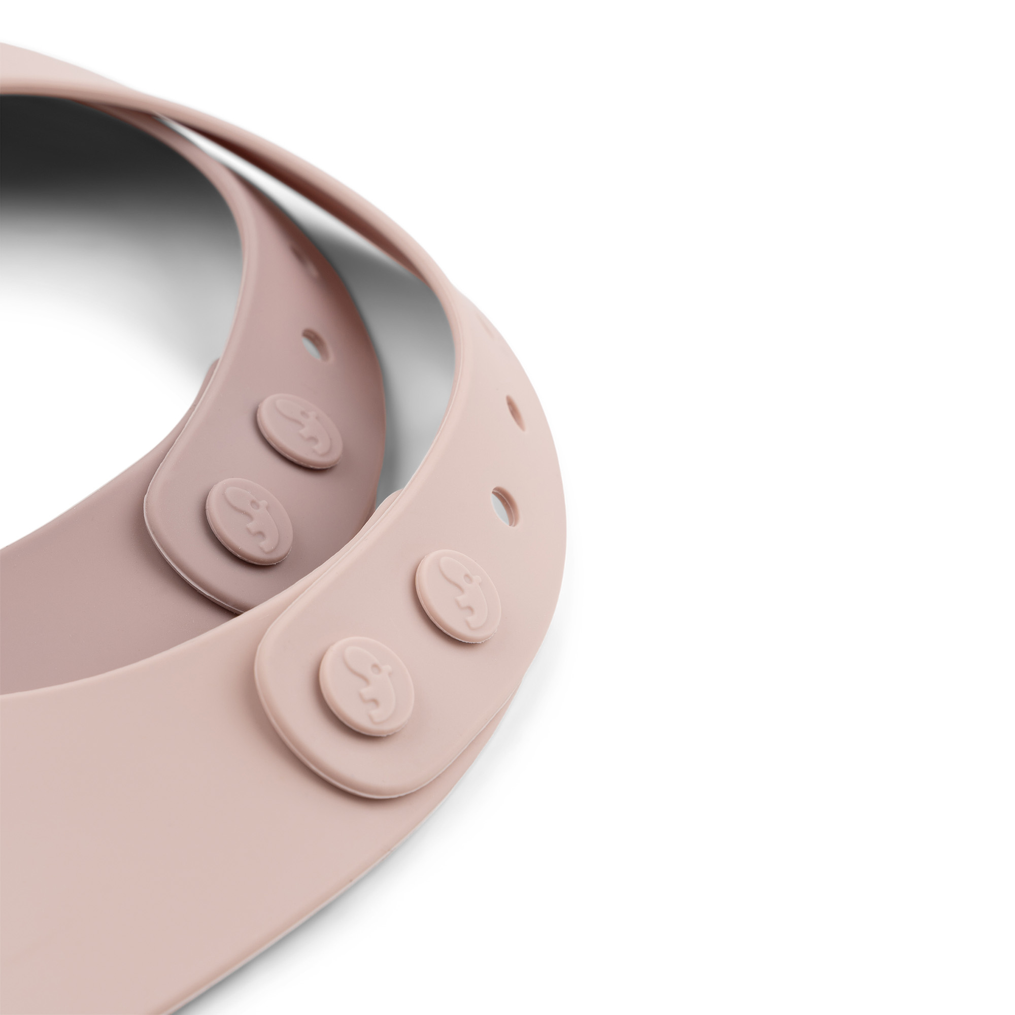 fermeture réglable du bavoir bébé silicone rose Done by Deer