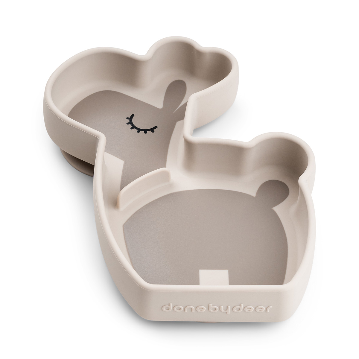 Assiette antidérapante Lalee en silicone - Sable