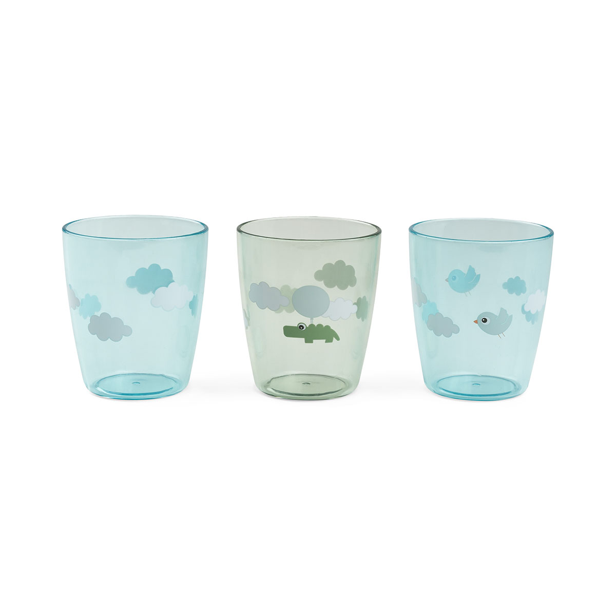 Set de 3 mini verres - Happy Clouds - Vert Done By Deer