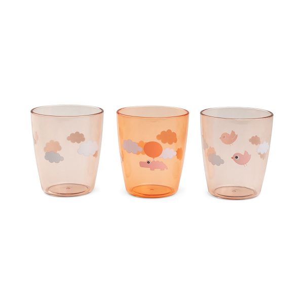 Set de 3 mini verres - Happy Clouds - Papaye Done By deer