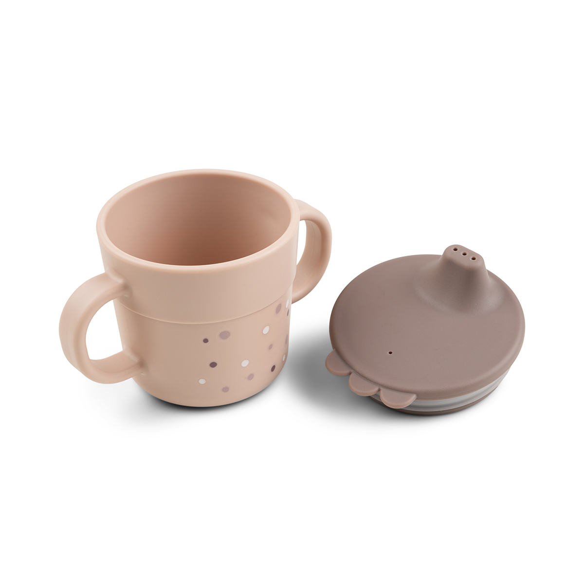Tasse d'apprentissage - Happy dots - Rose