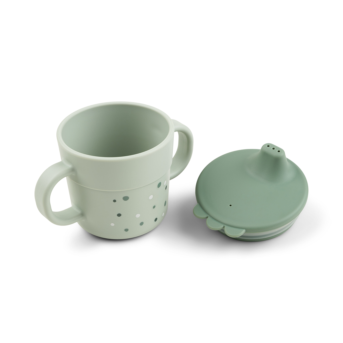 Tasse d'apprentissage - Happy dots - Vert