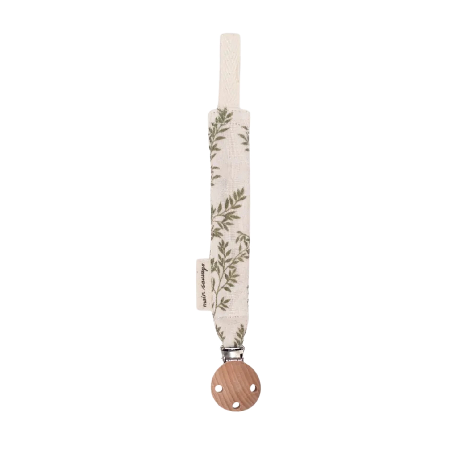 Attache-tétine - Bay Leaves main sauvage