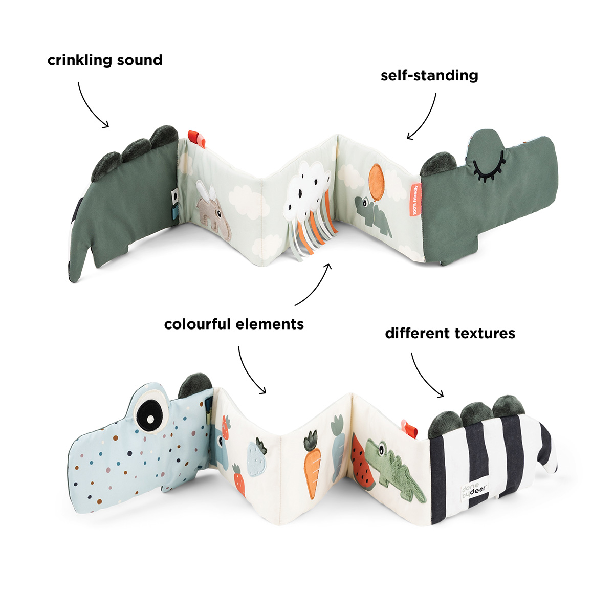 Livre d'éveil Croco - Vert