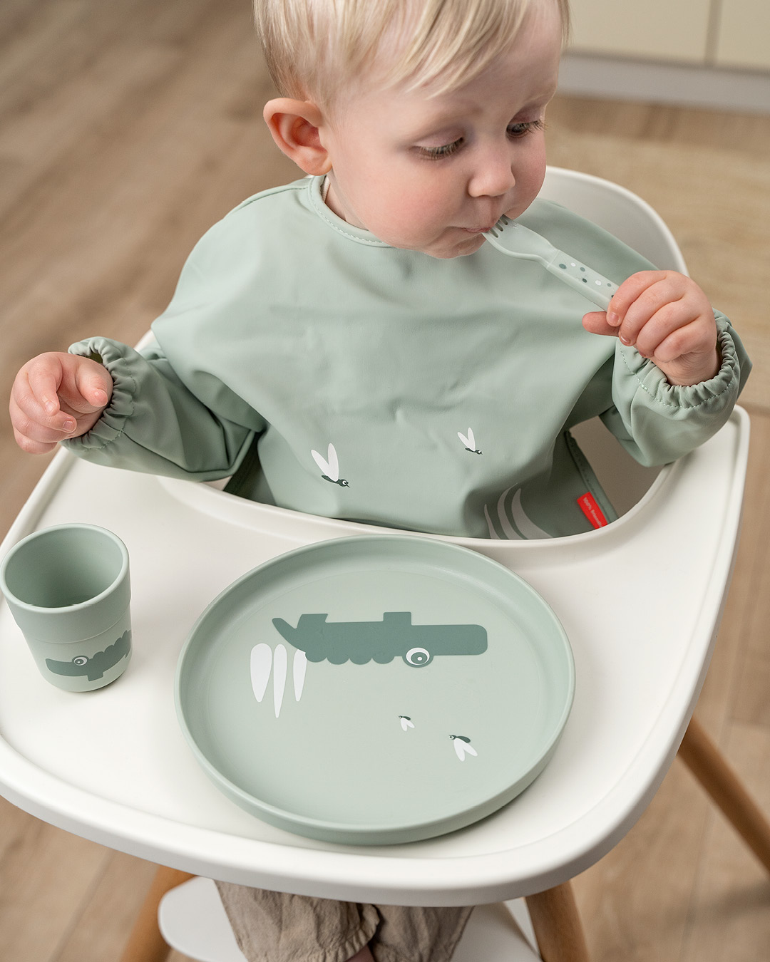 Assiette Croco - Vert