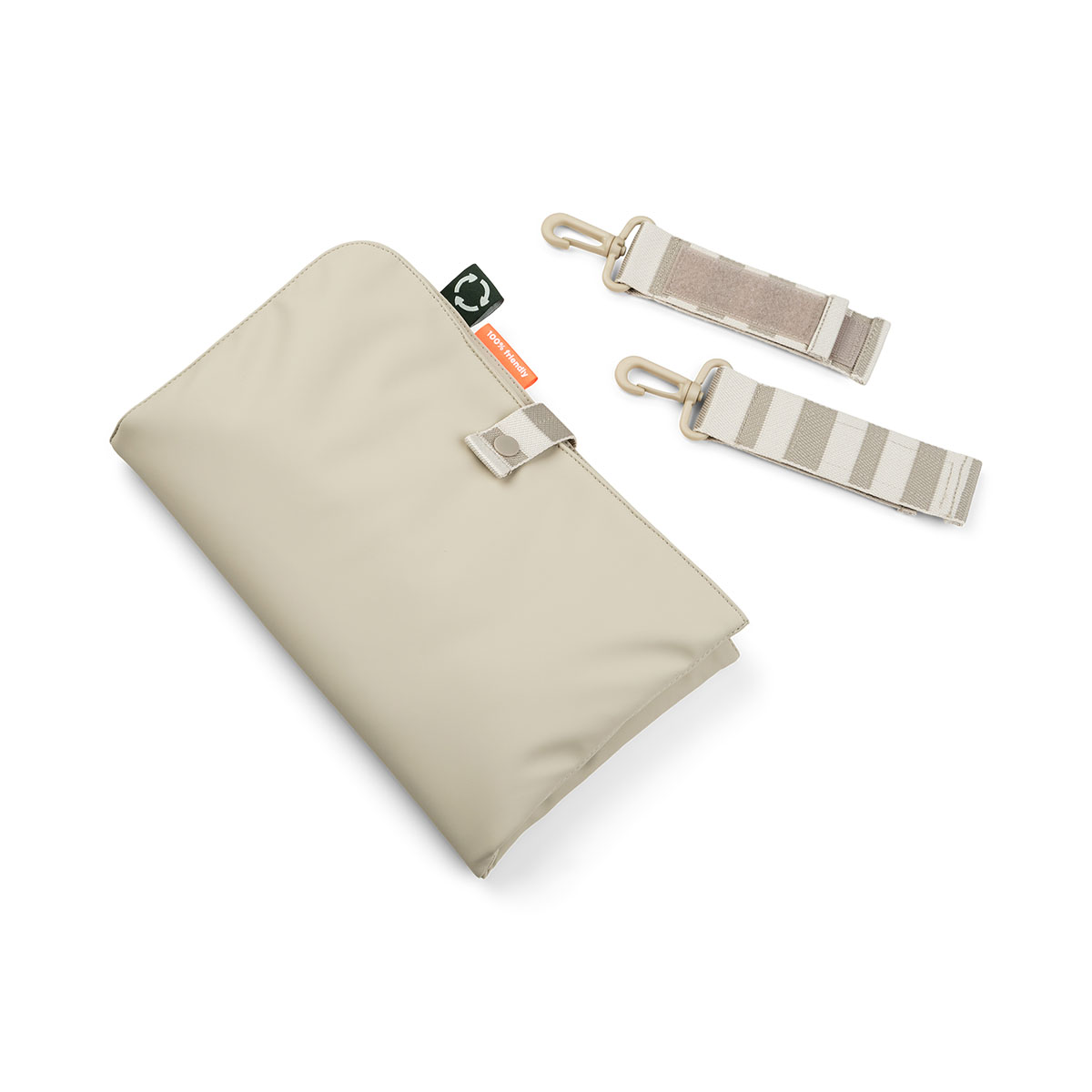 matelas à langer pliable sable et attaches poussette pour sac a langer Done by Deer