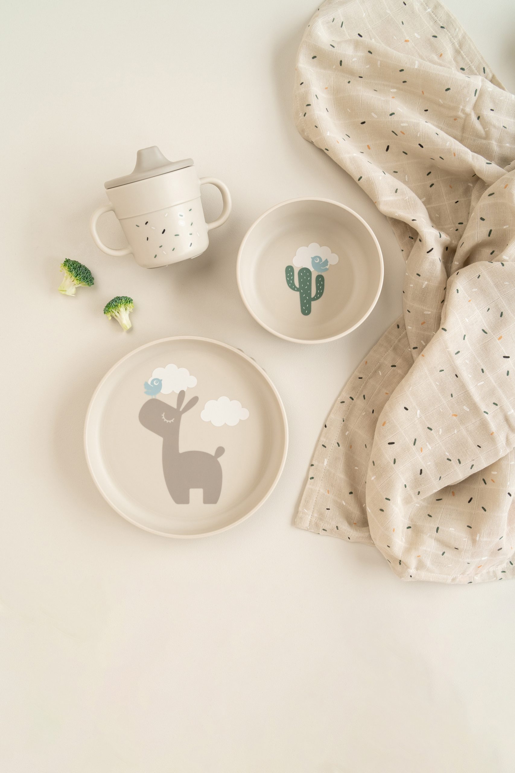 Coffret repas Lalee - 3 pièces - Sable