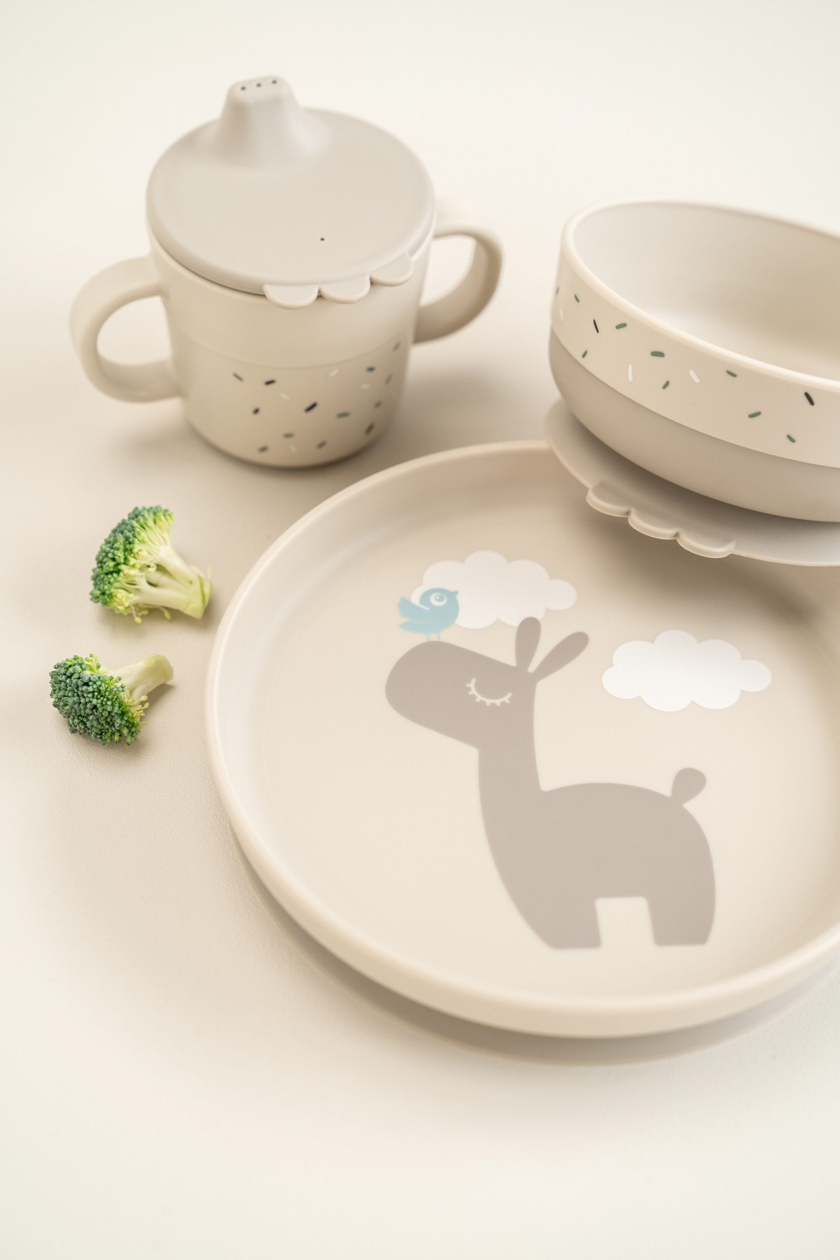 Coffret repas Lalee - 3 pièces - Sable