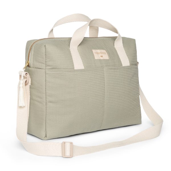 Sac à langer Gala en coton bio - Laurel Green Nobodinoz