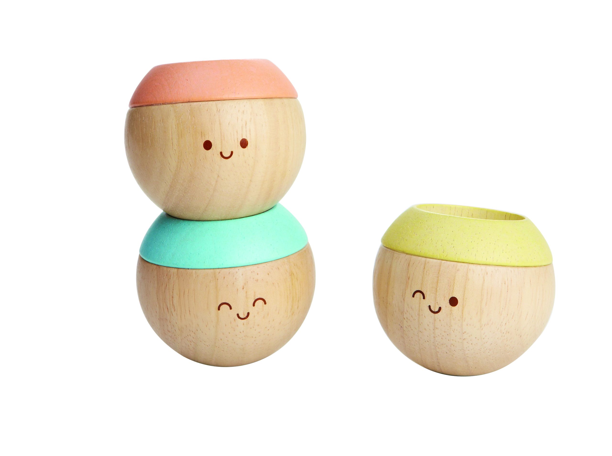 Têtes sensorielles pastel - set de 3 Plan Toys