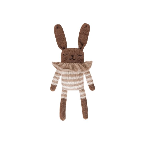 Doudou Lapin combishort rayé - Sable main sauvage