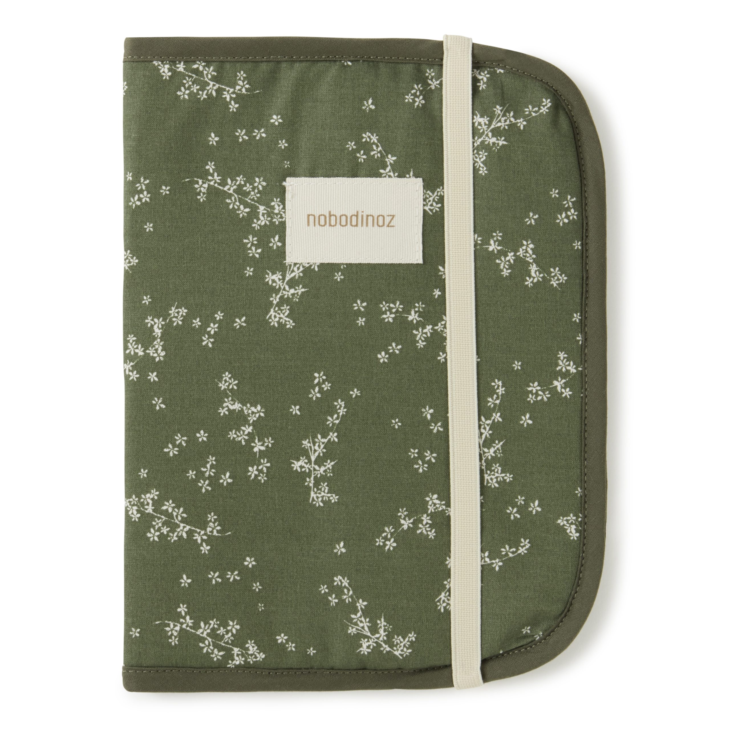 Protège carnet de santé bébé motif floral vert Stories Green Jasmine