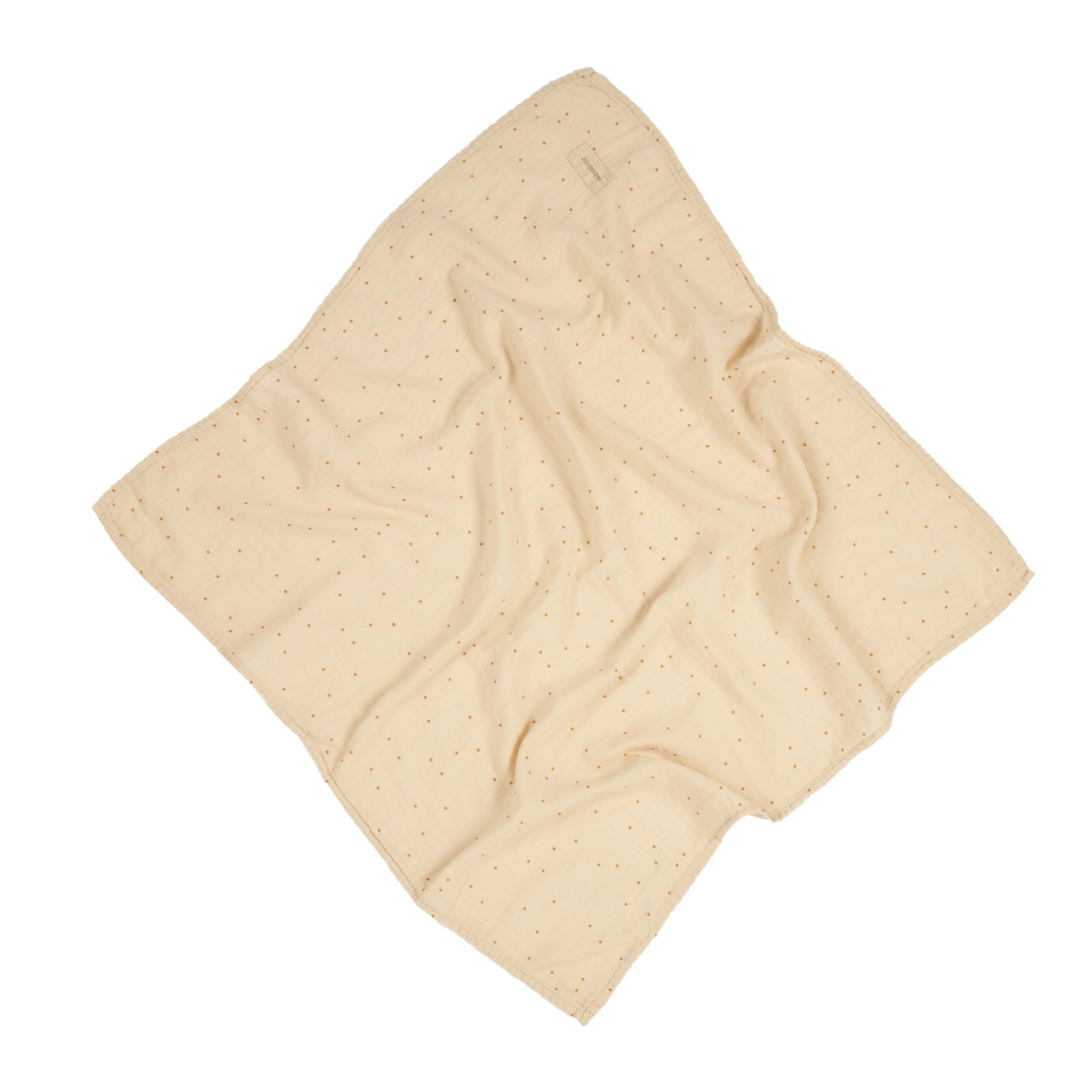 Lange bébé Wabi-Sabi Ginger Nobodinoz en double gaze de coton biologique 70x70 cm.