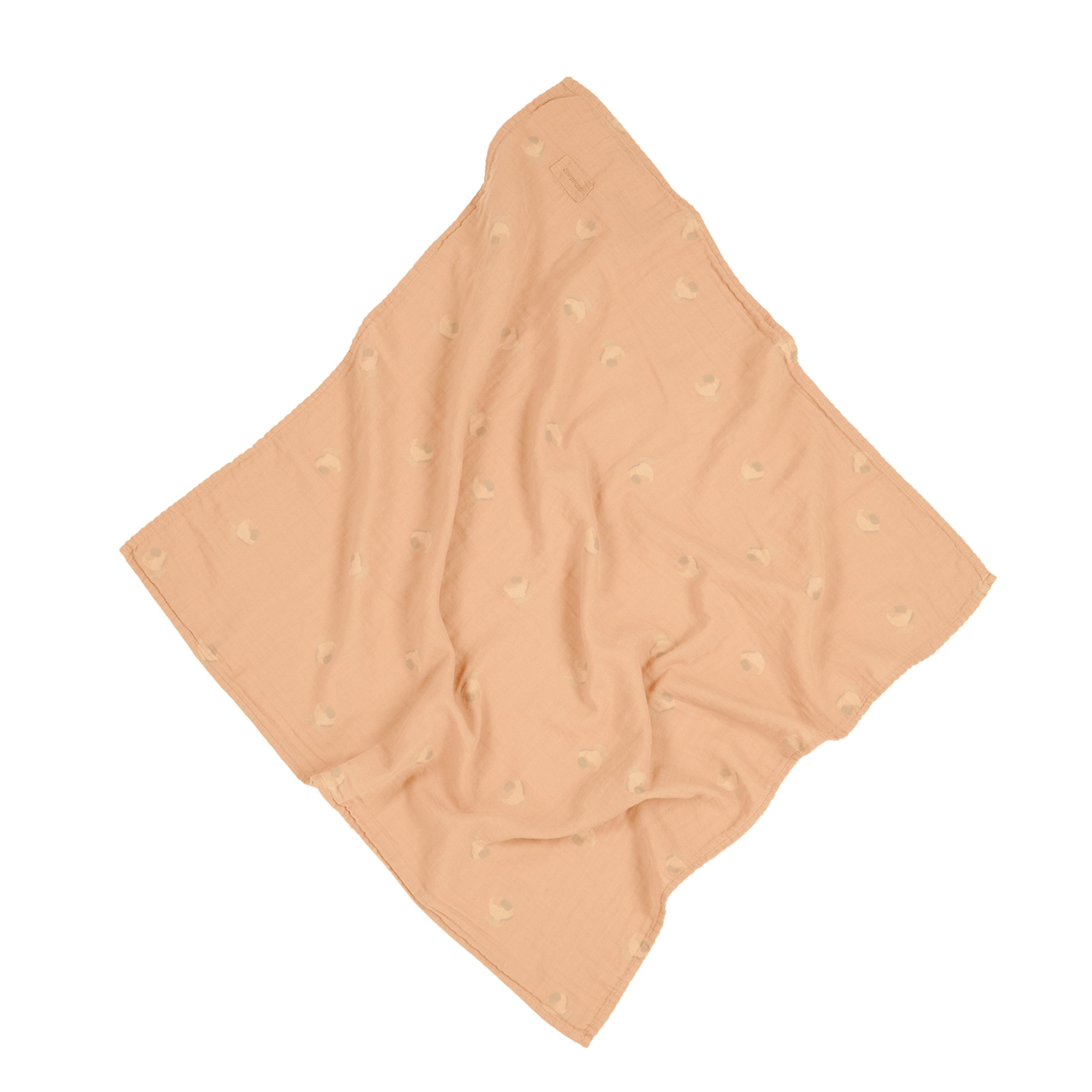 Lange bébé coton rose poudré déplié Nobodinoz.