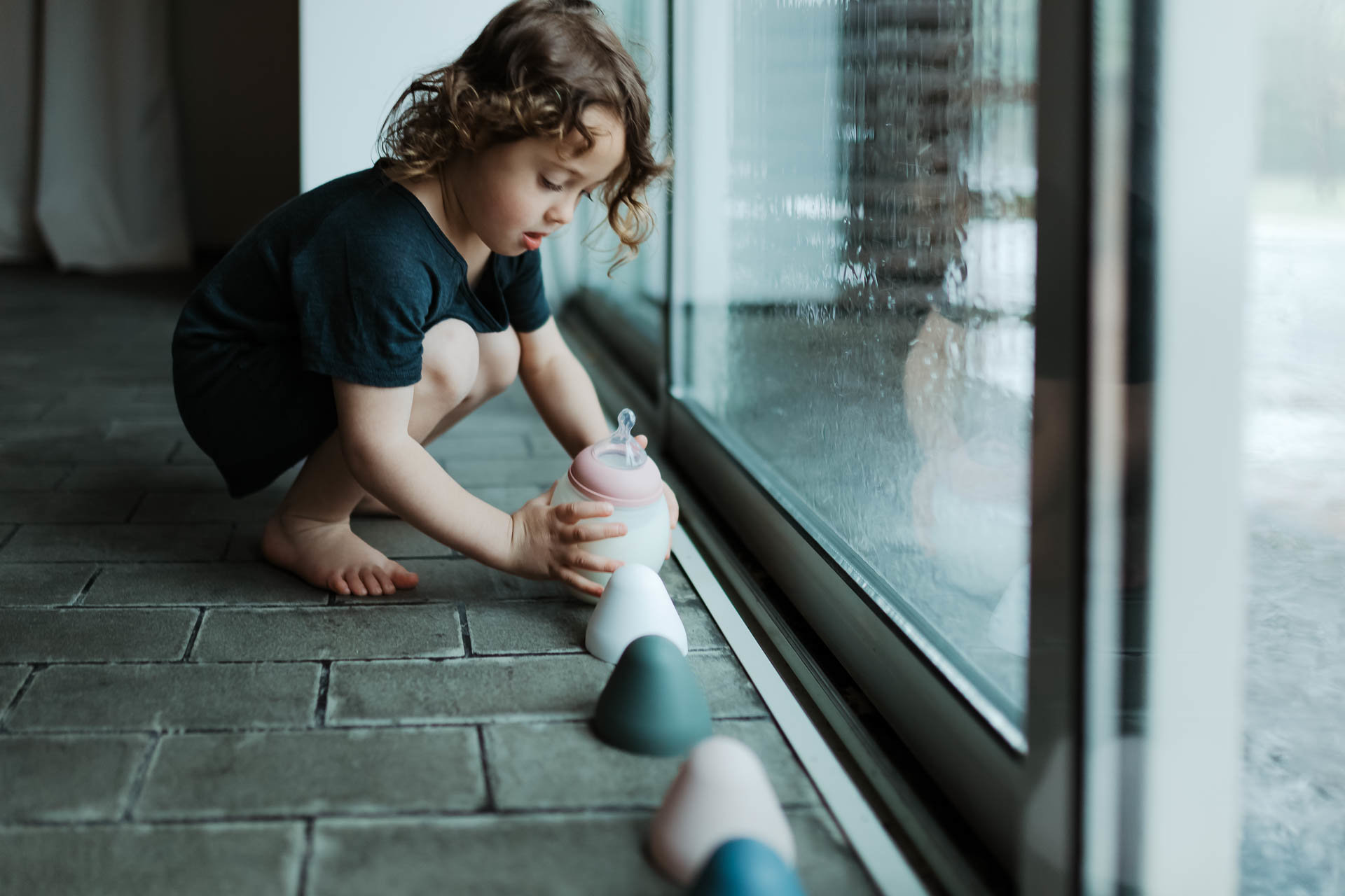 Biberon 330 ml - Rose poudré