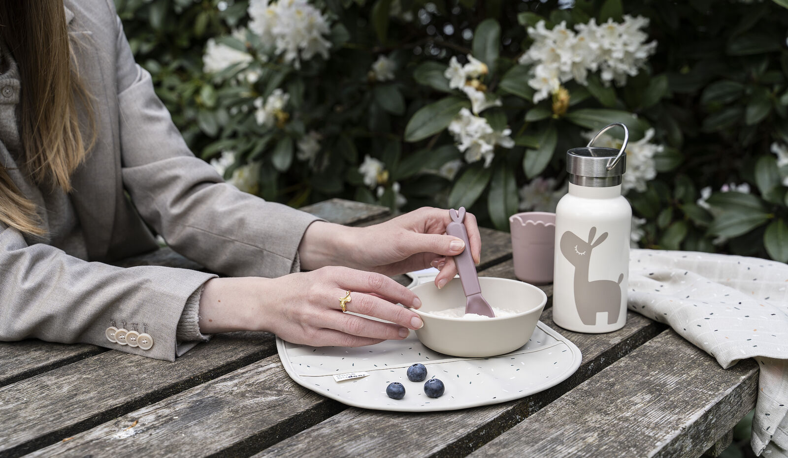 Lot de 4 cuillères kiddish Lalee - Rose