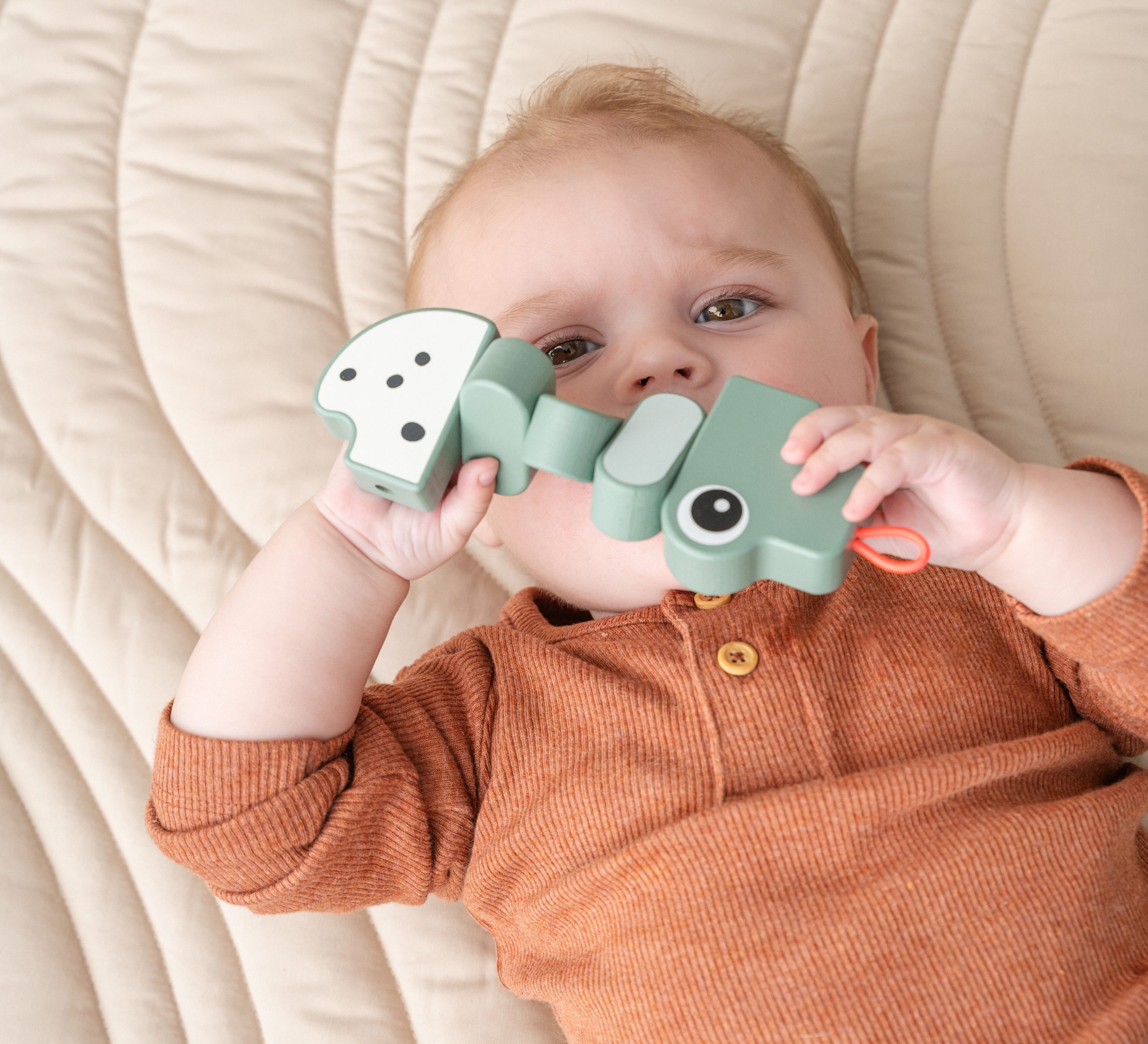 Jouet d'éveil Twist & Turn Croco - Vert