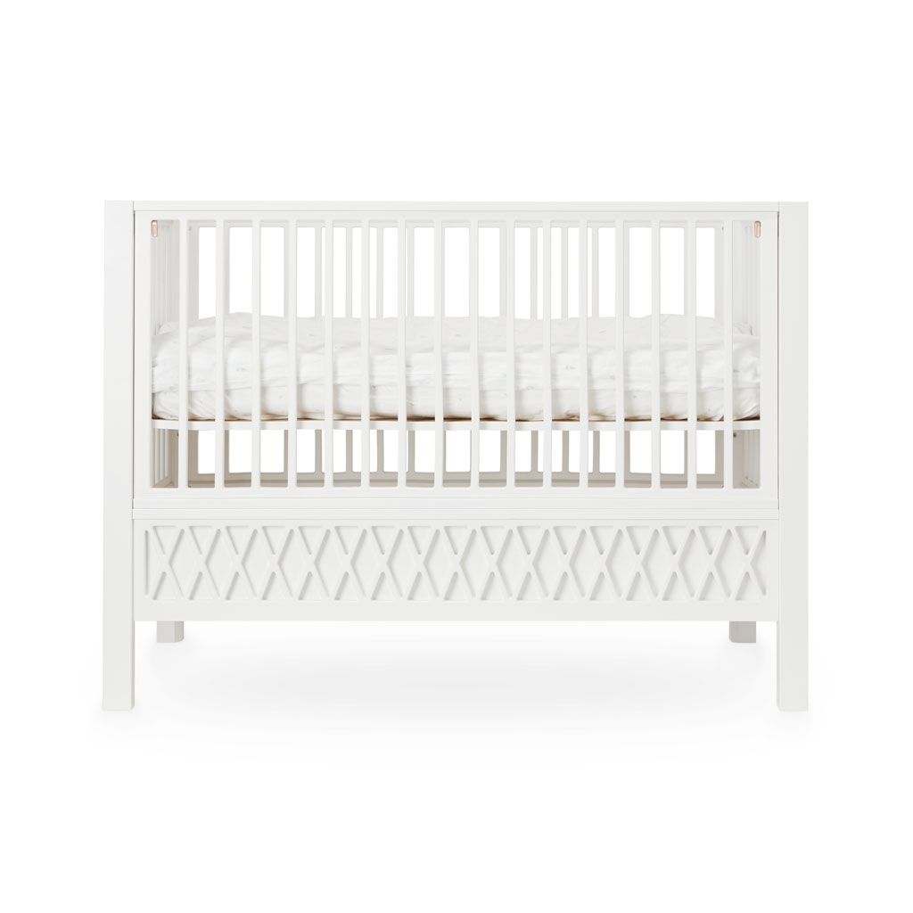 Lit bébé harlequin 60x120 - Blanc Cam cam