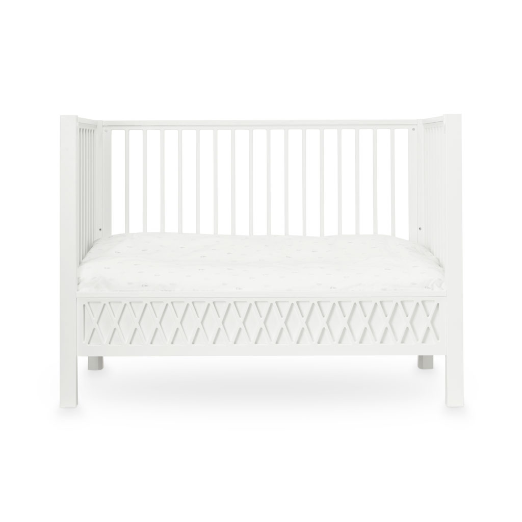 Lit bébé harlequin 60x120 - Blanc