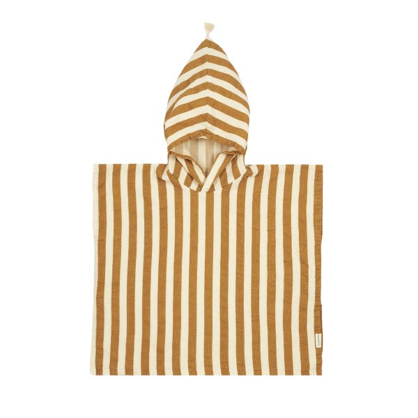 Poncho de plage doublure en gaze de coton Portofino 1-3 ans - Honey Nobodinoz