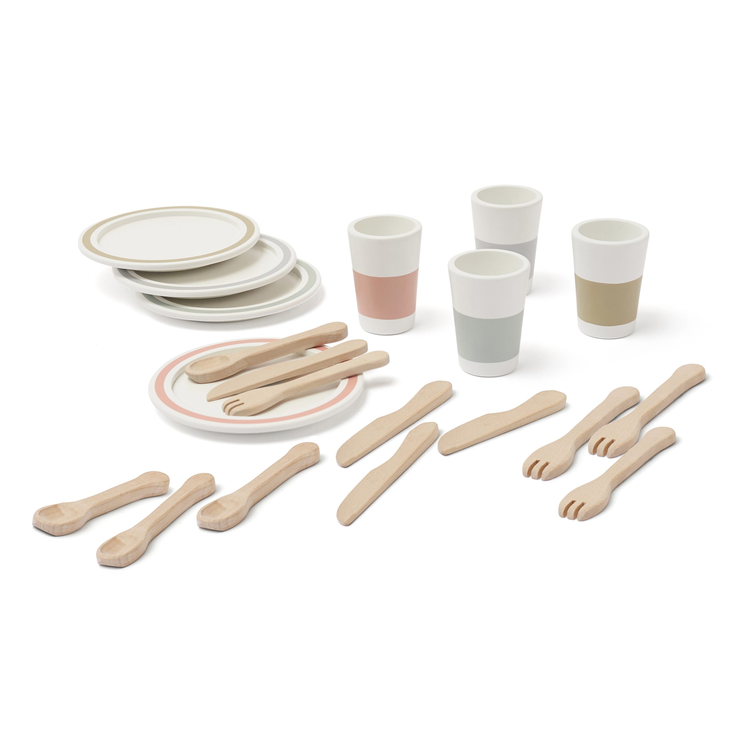 Set de dinette en bois naturel Kid’s Concept – Vue d’ensemble