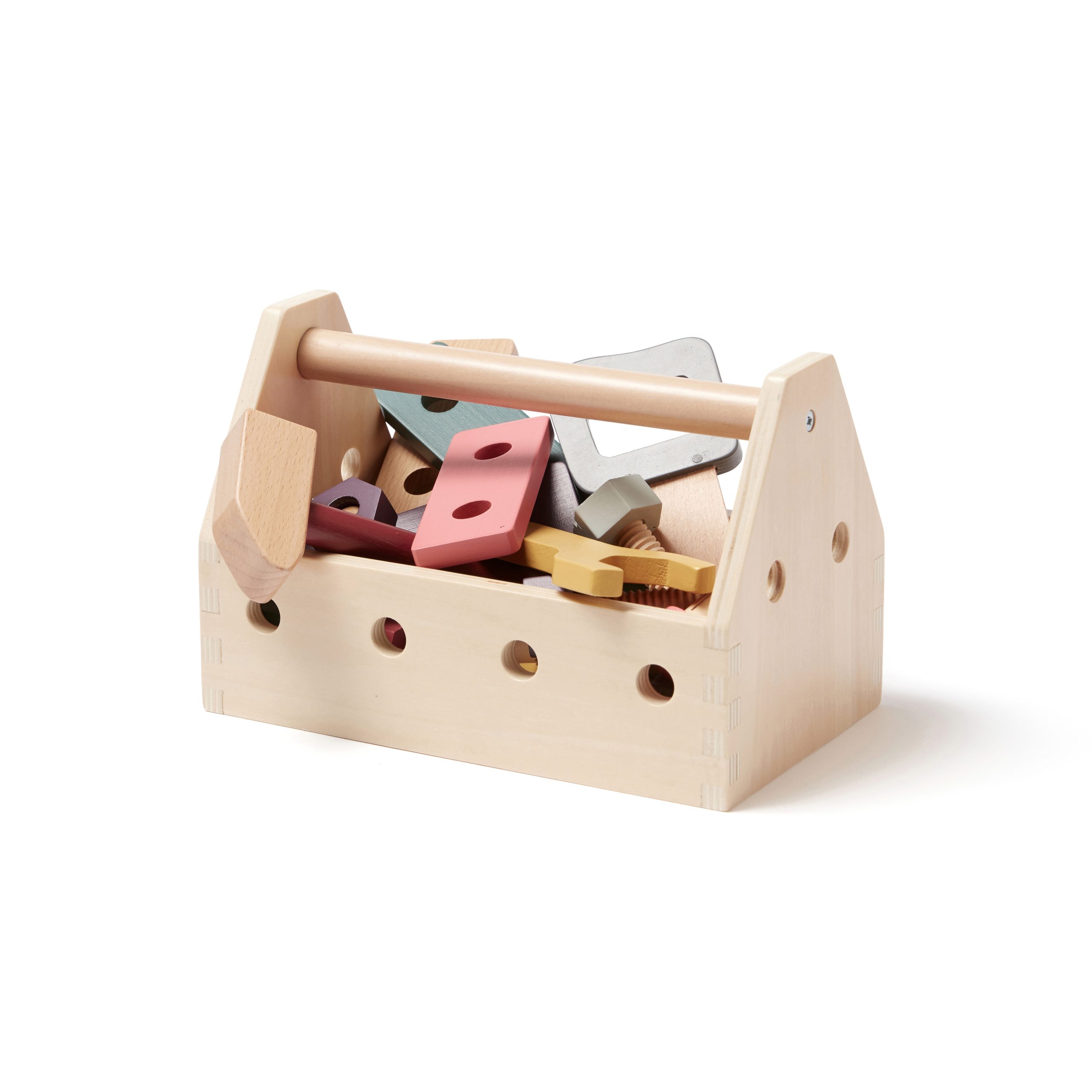 Jouets bricolage Caisse à outils pour enfant remplie d’outils et accessoires en bois Kid’s Concept.