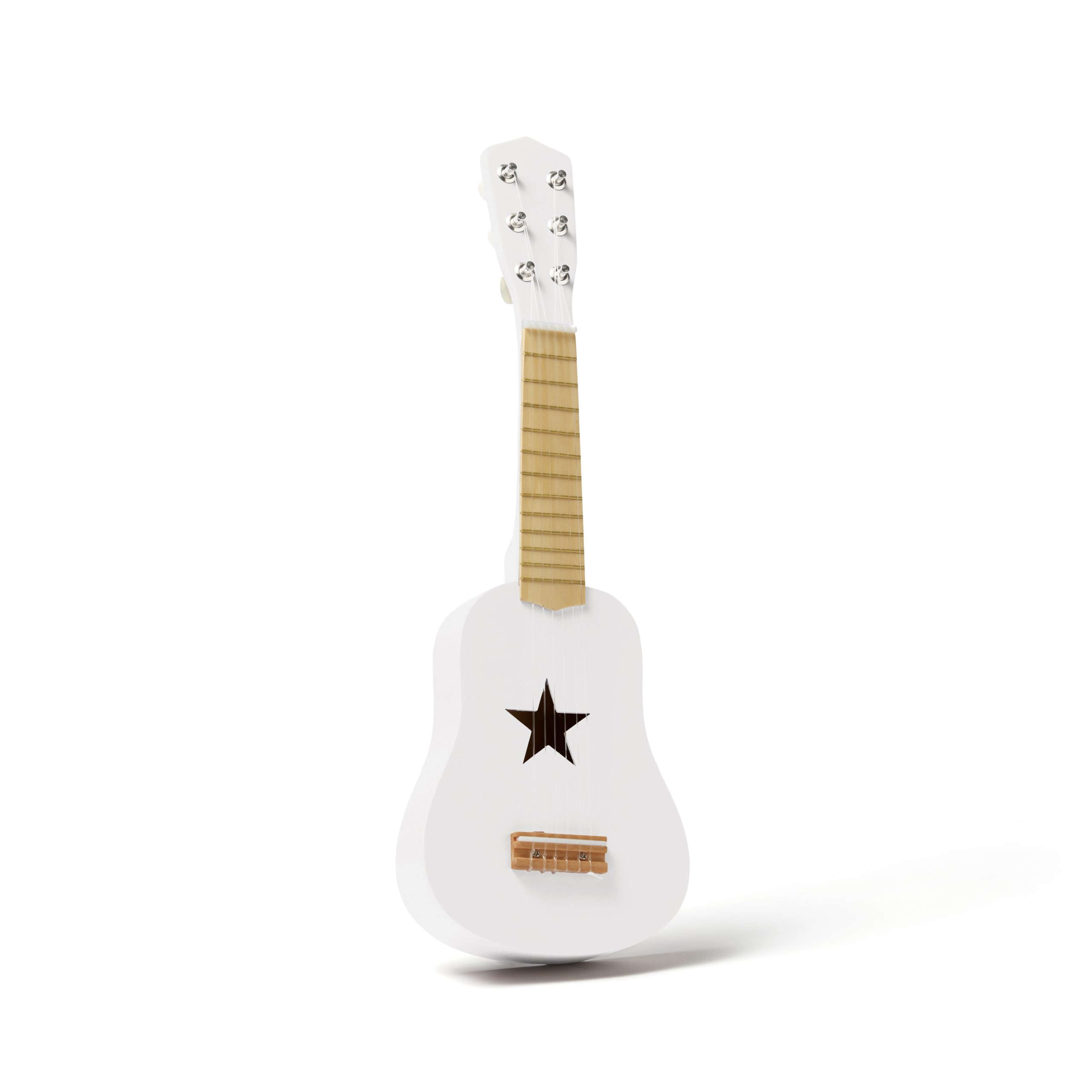 Guitare bébé blanche en bois Kid’s Concept avec étoile découpée