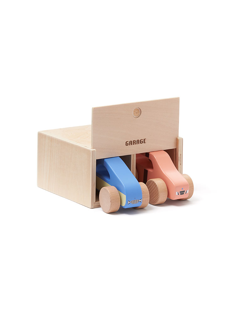 Pack 2 voitures avec garage Kid's concept