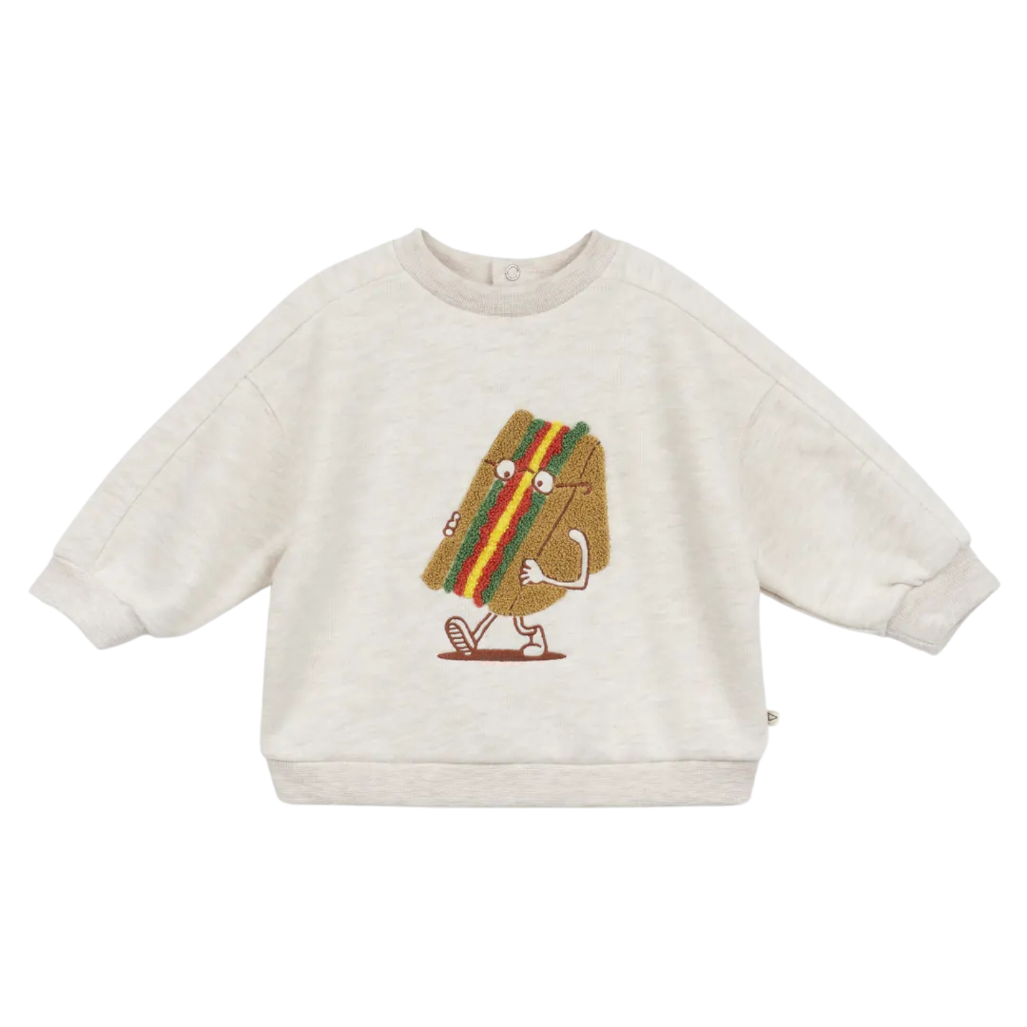 Sweat bébé Endy Club Sandwich - Beige - Arsène et les Pipelettes