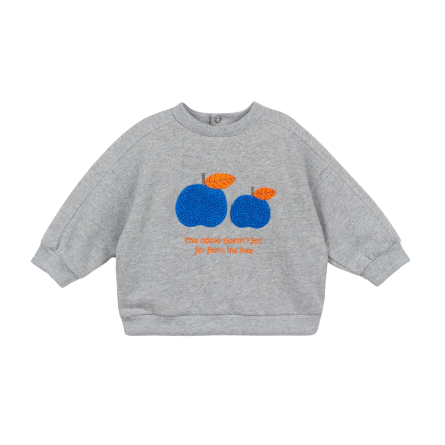 Sweat bébé Erell Pommes - Gris - Arsène et les Pipelettes