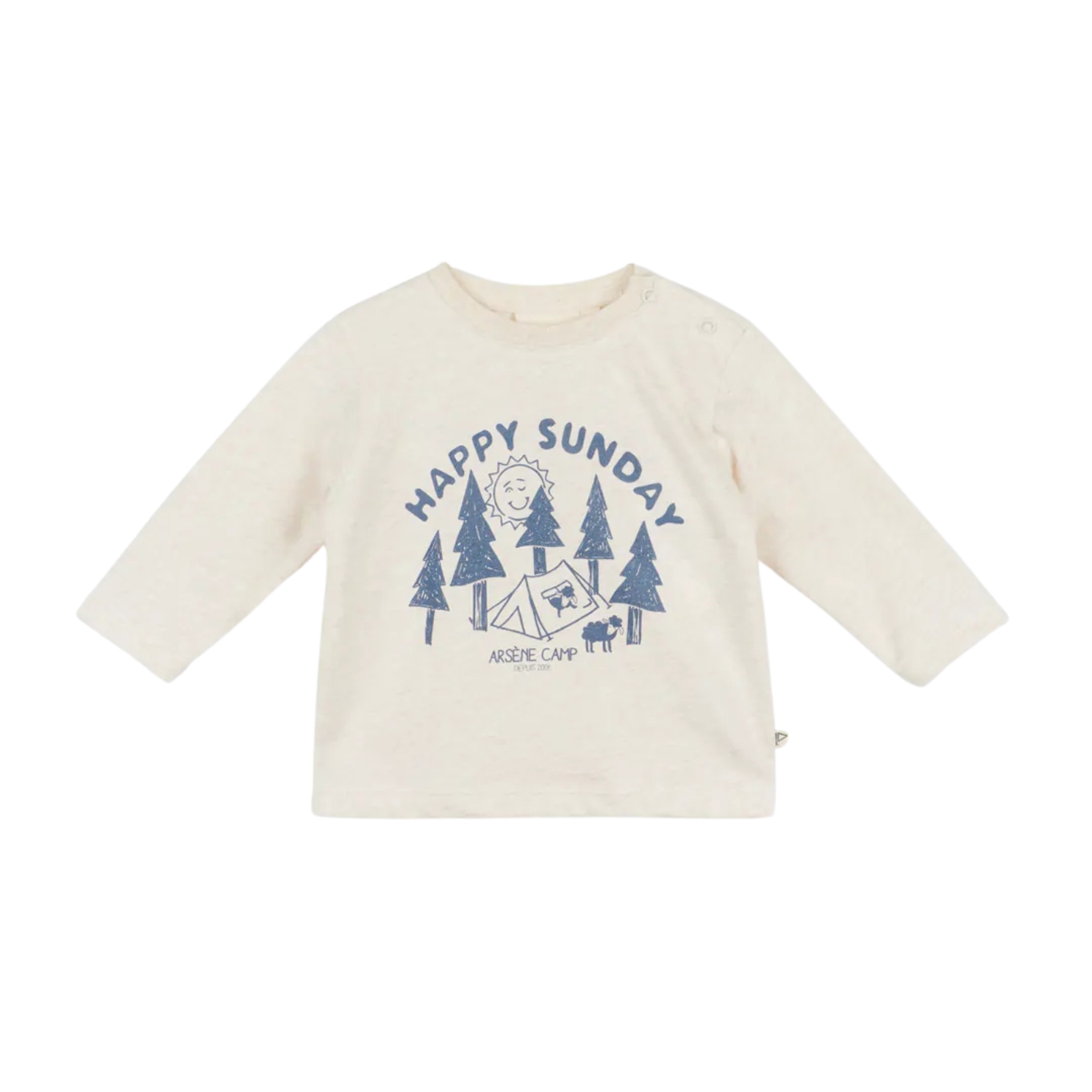 T-Shirt Arsene Camp Evan - Beige - Arsène et les Pipelettes coton bio