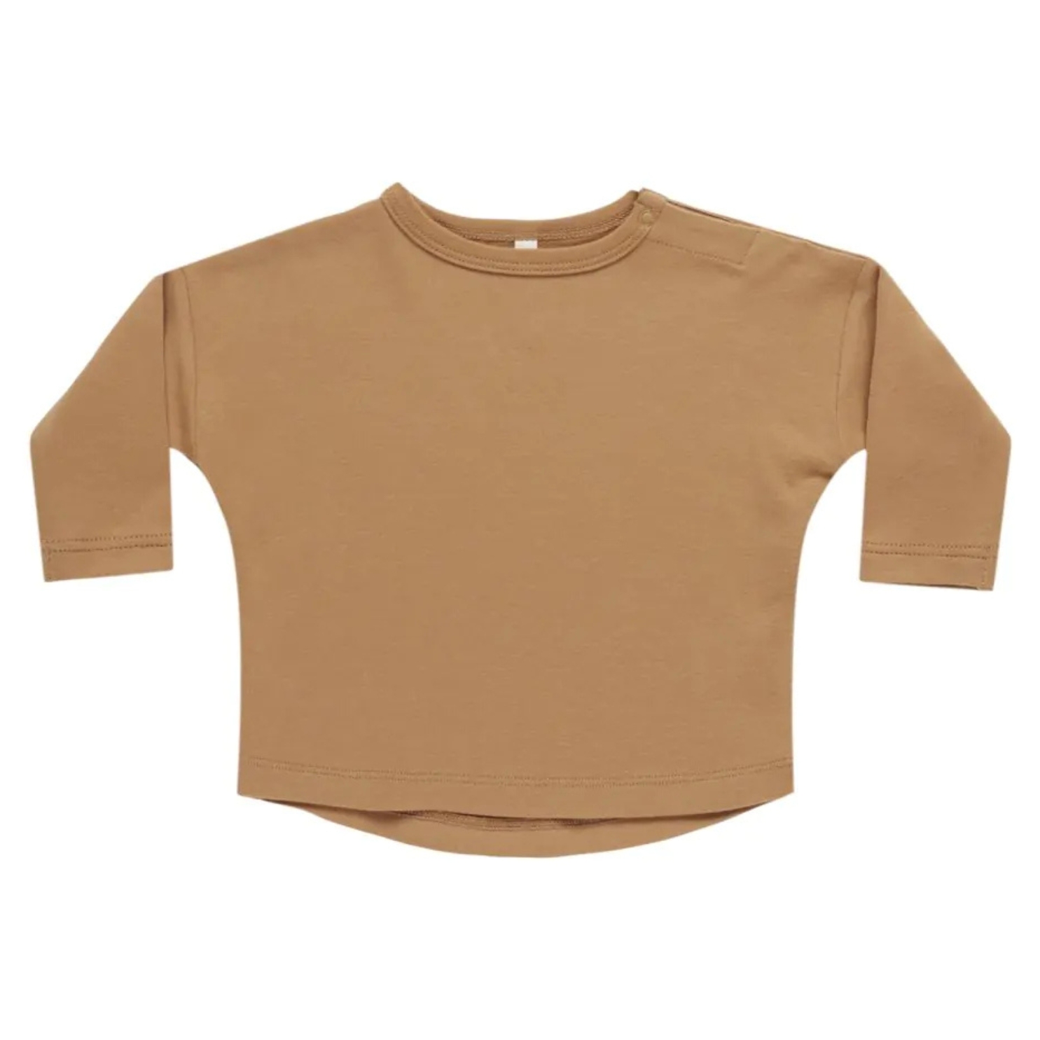 T-shirt bébé manches longues - Ocre - Quincy Mae