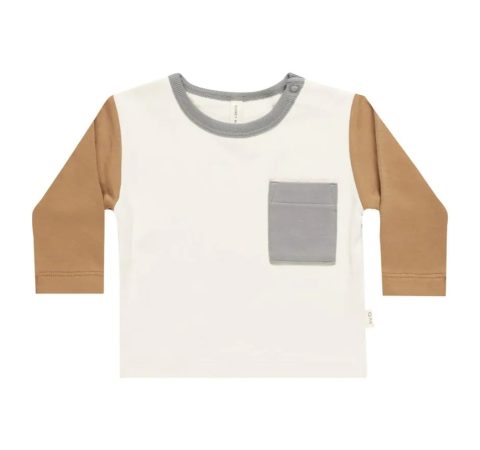 T-shirt manches longues Coton bio - Ivoire - Quincy Mae