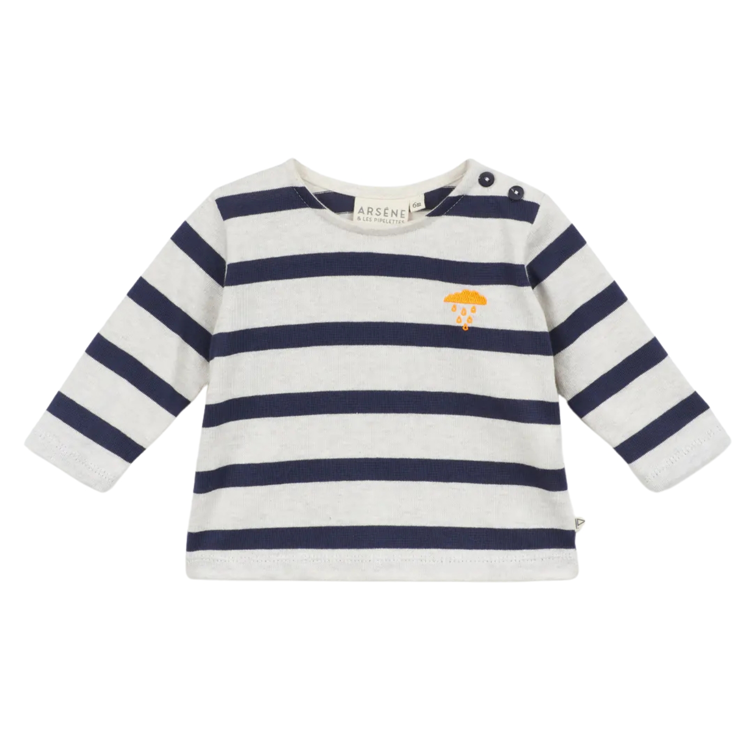 Marinière bébé Nuage Charly - Bleu Marine - Arsène et les Pipelettes