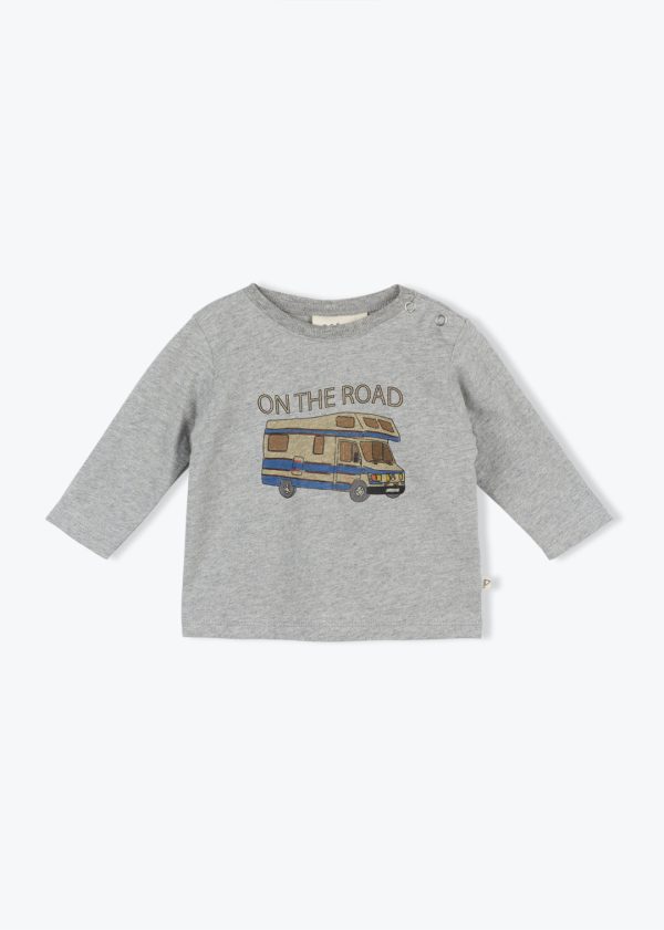 T-shirt Camper Enki - Gris Chiné - Arsène et les Pipelettes