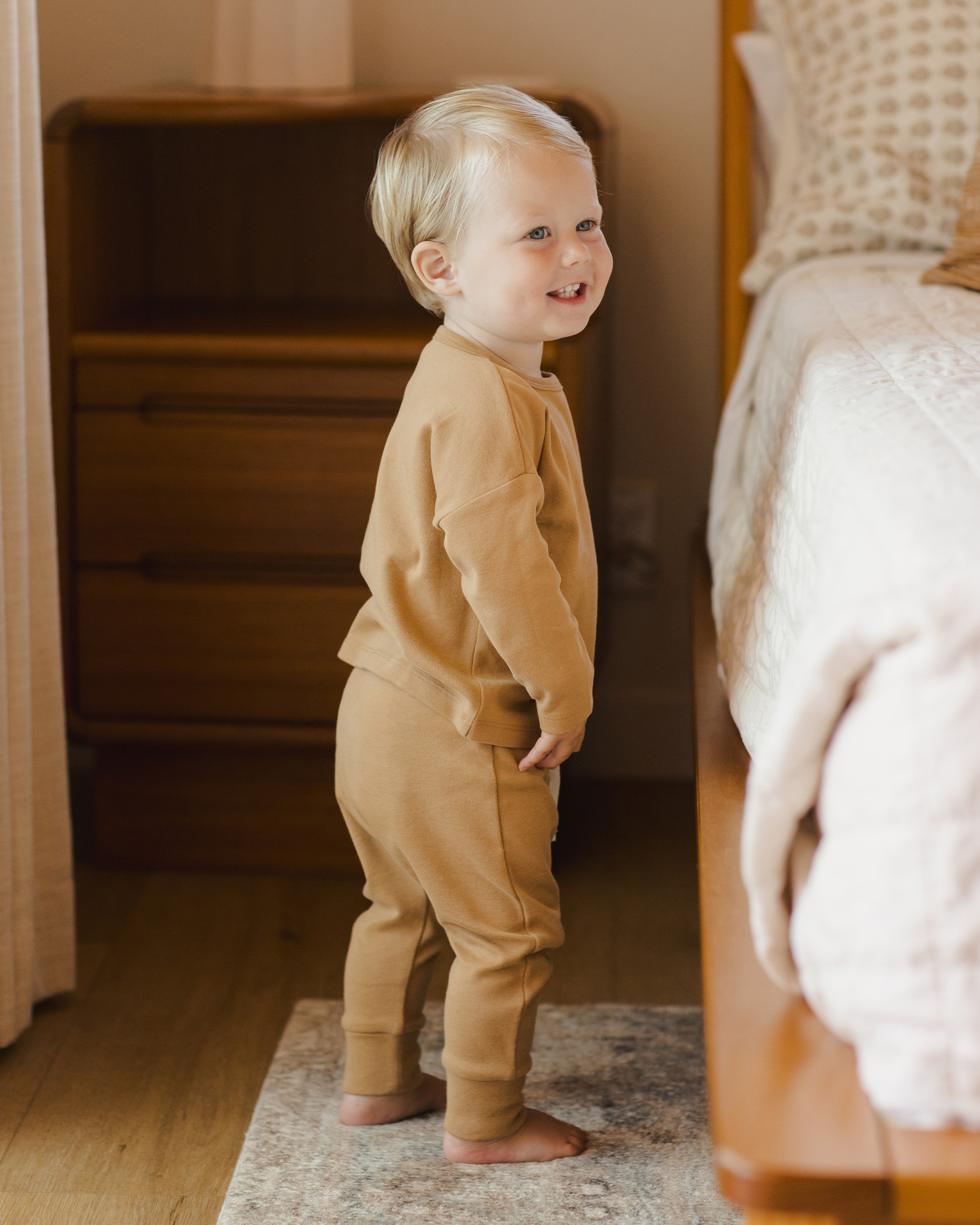 Pantalon Coton bio - Ocre