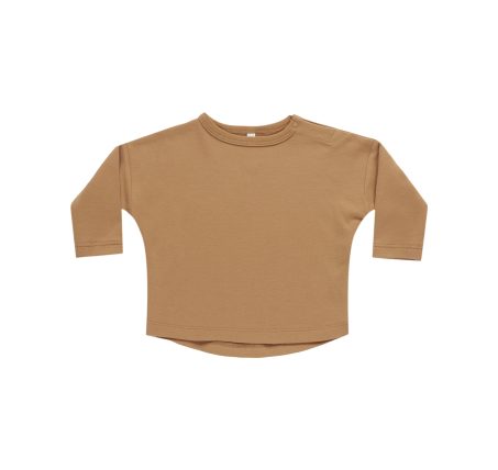 T-shirt bébé manches longues - Ocre - Quincy Mae