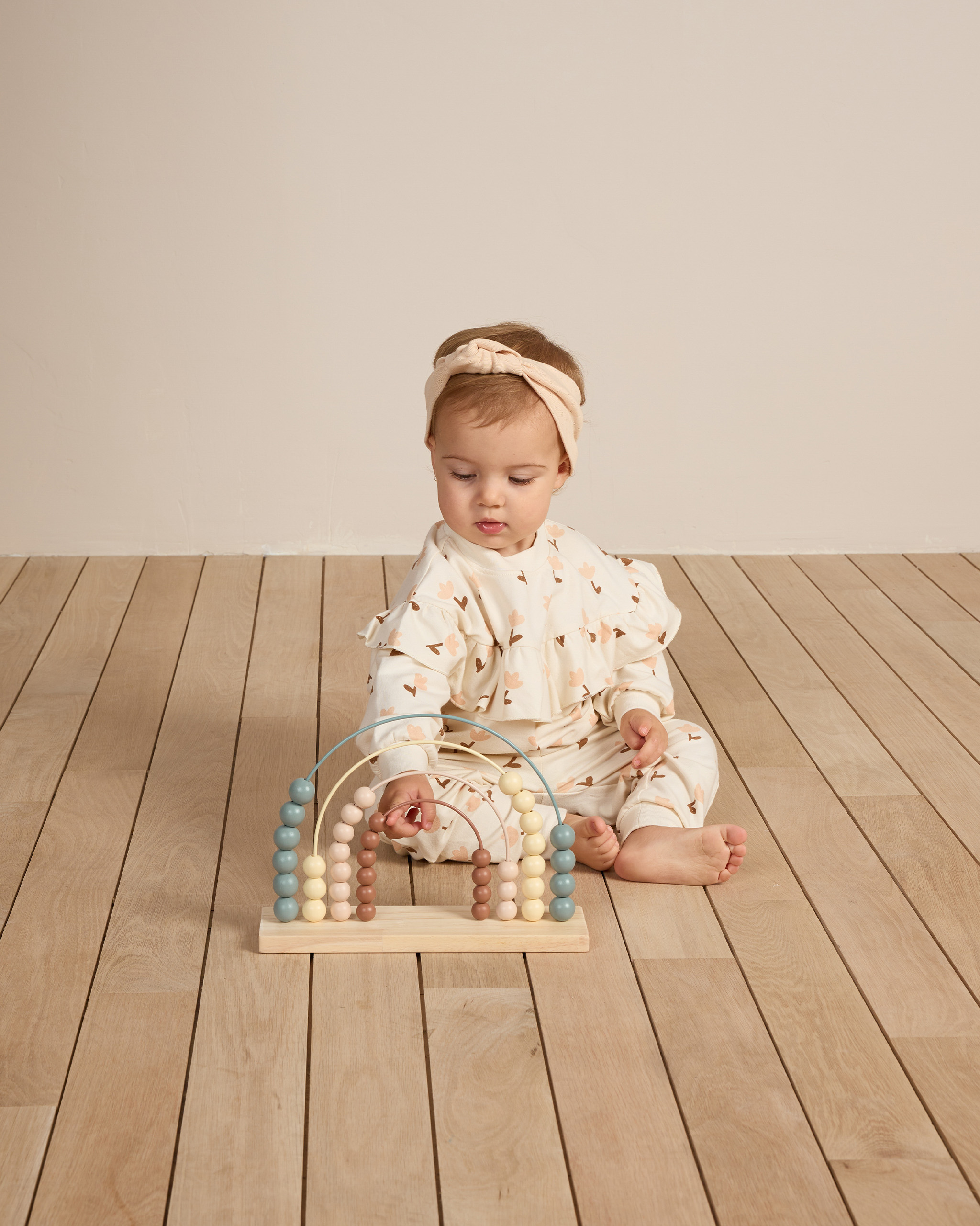 Pantalon de jogging Tulipes - Ivoire