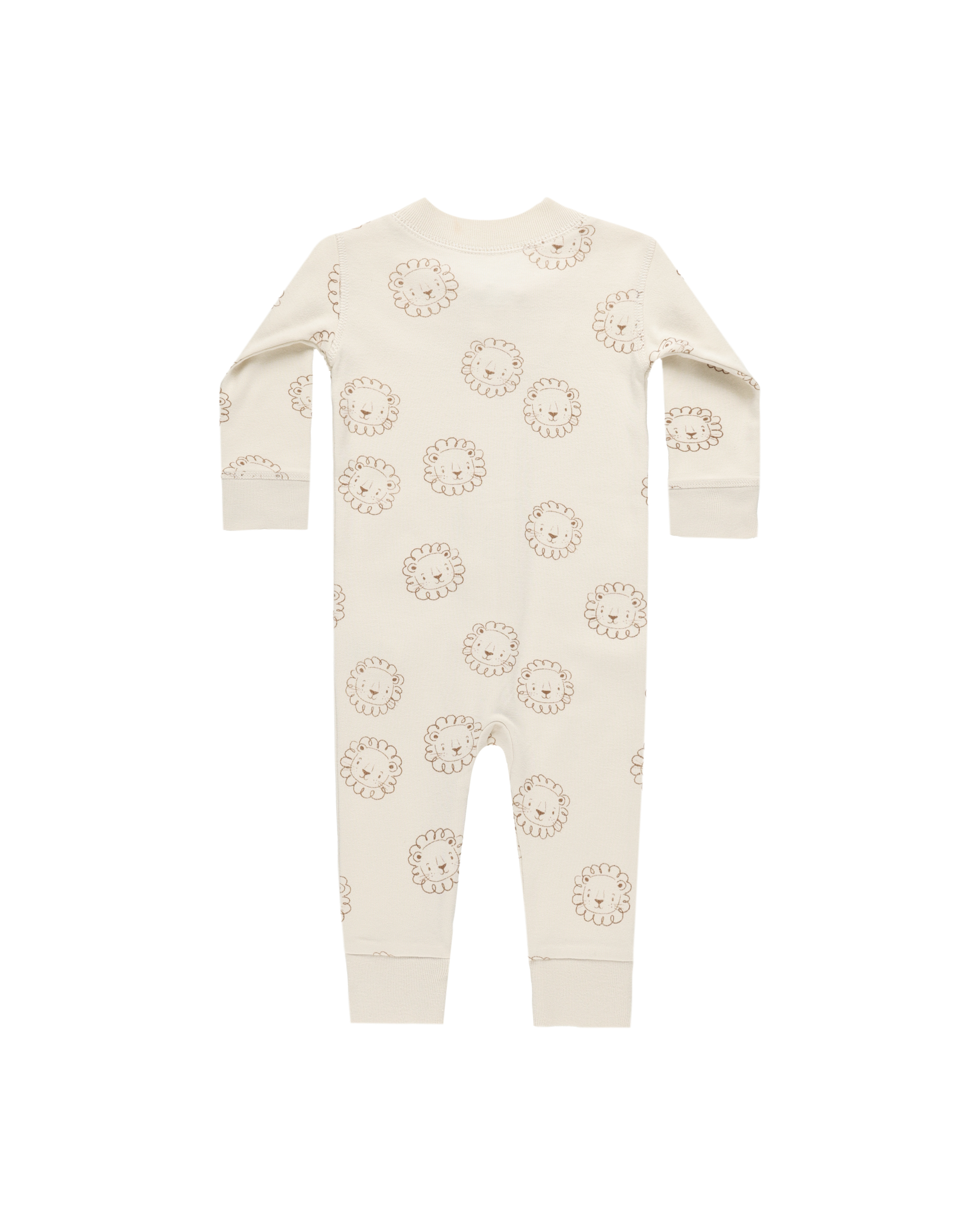 Pyjama sans pieds bébé Lion - Écru Quincy Mae DOS