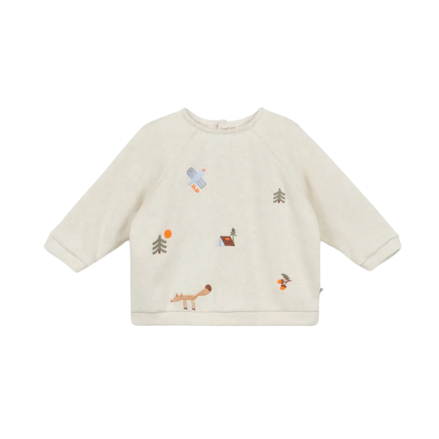 Sweat relax bébé broderie Ese - Beige Arsène et les Pipelettes