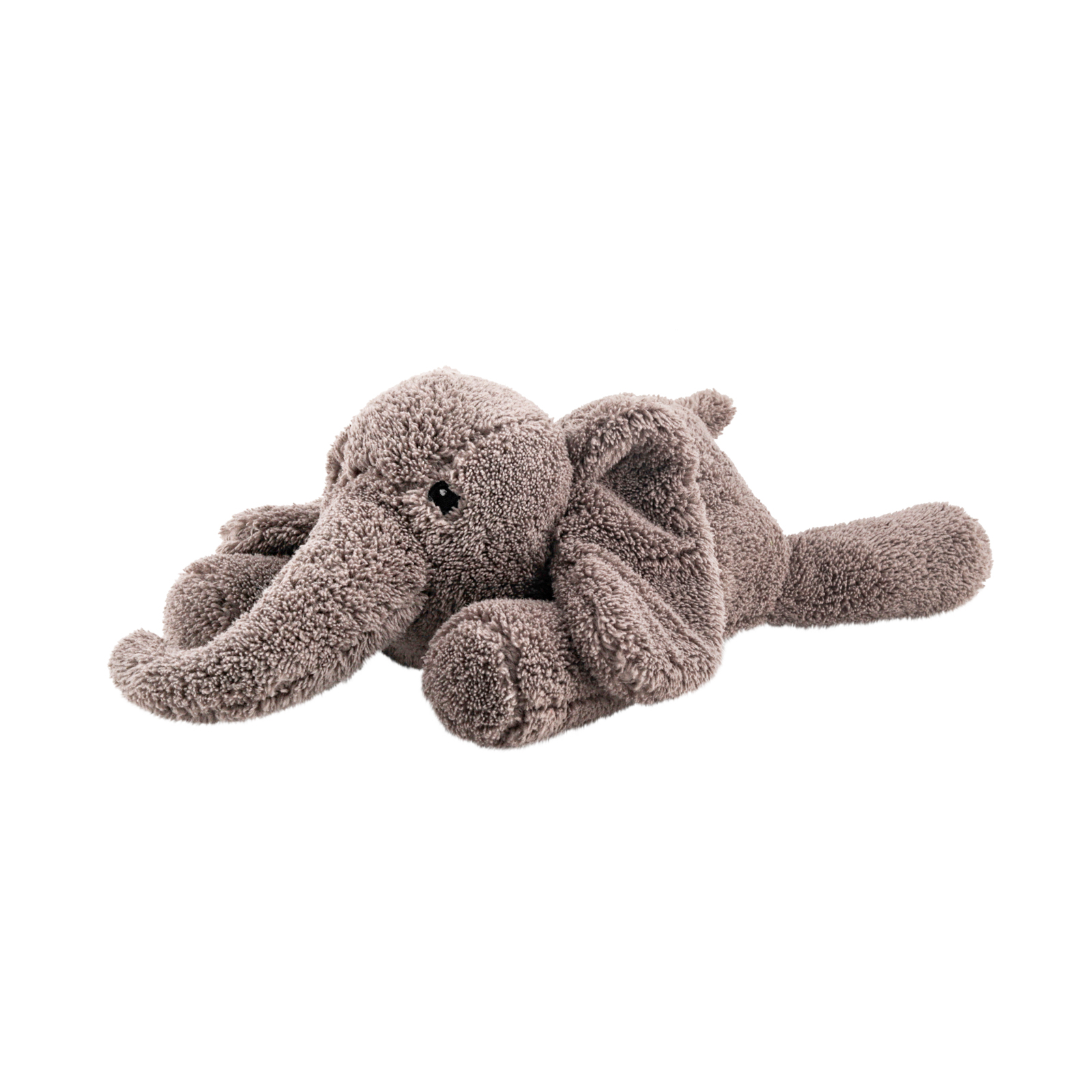 Peluche George l’Éléphant gris avec bruit blanc – Flow Amsterdam – peluche apaisante avec boîtier sonore rechargeable – vue détourée