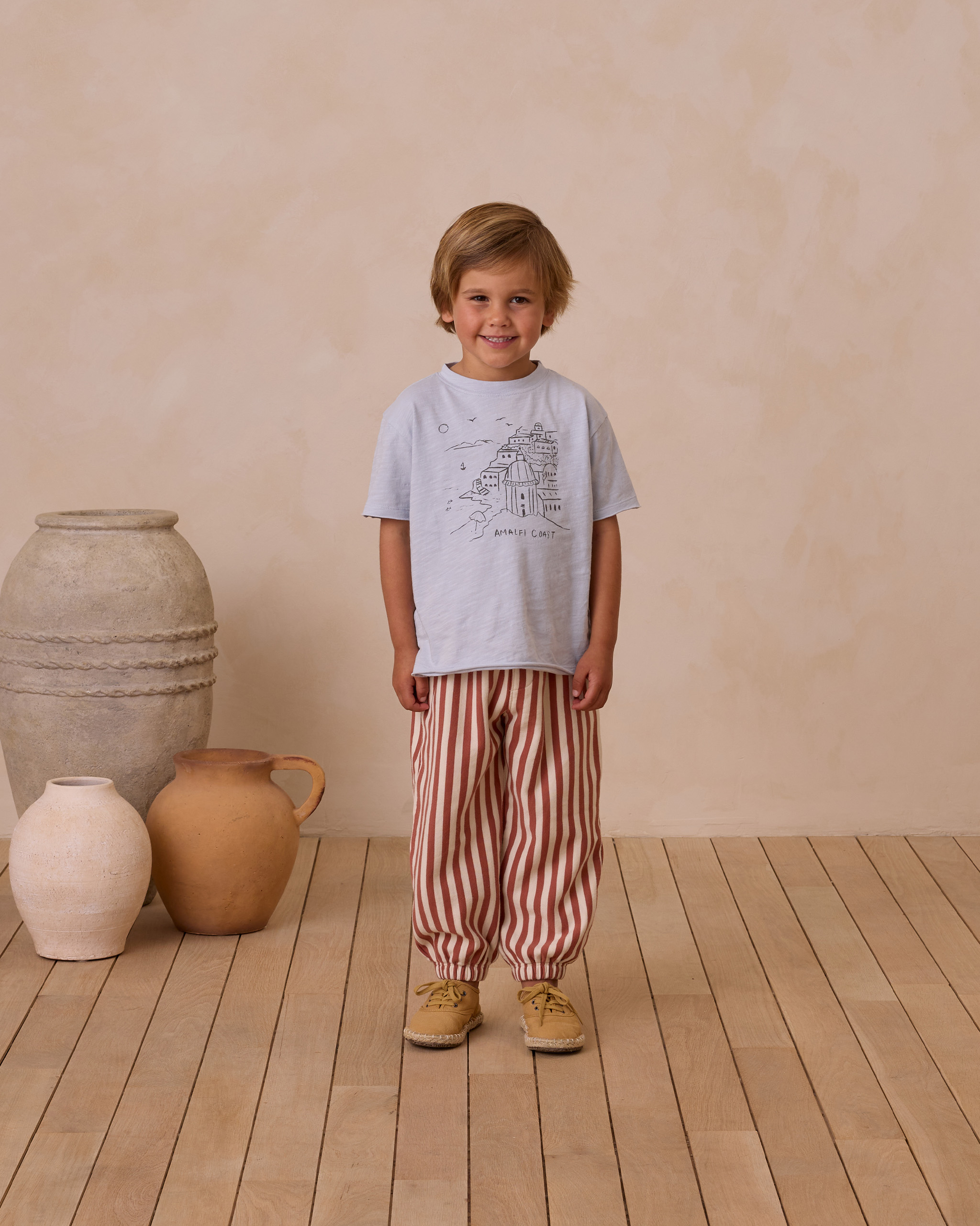 T-Shirt Côte Amalfitaine - Bleu Clair Rylee + Cru Lifestyle 3