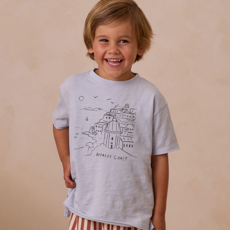 T-Shirt Côte Almafitaine - Bleu Clair Rylee + Cru Lifestyle 2