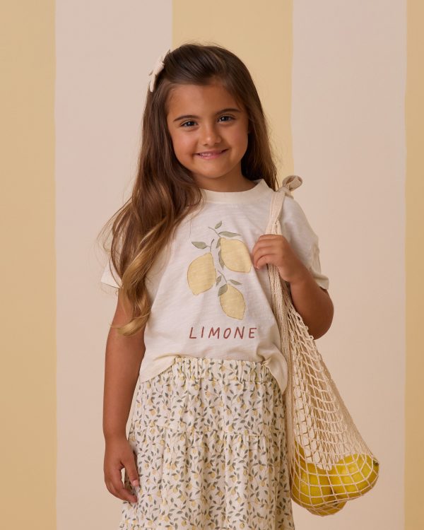 T-Shirt Boxy Citron - Ivoire - Rylee + Cru Lifestyle 2