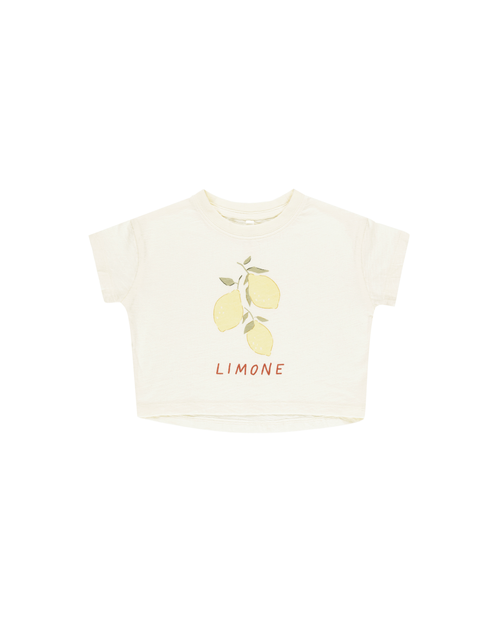 T-Shirt Boxy Citron - Ivoire - Rylee + Cru