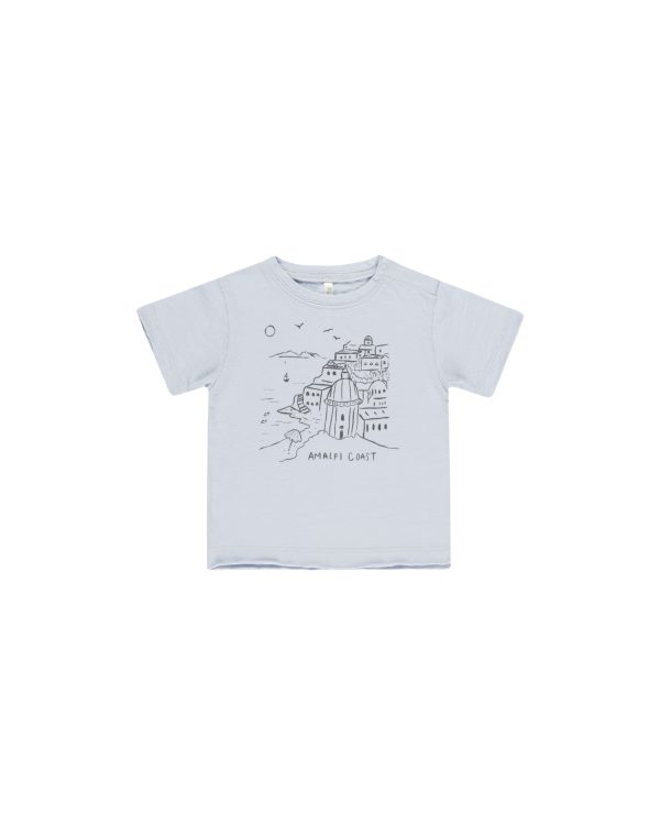 T-Shirt Côte Almafitaine - Bleu Clair Rylee + Cru