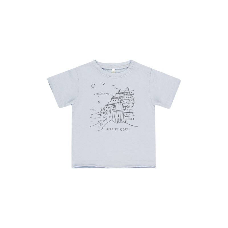 T-Shirt Côte Almafitaine - Bleu Clair Rylee + Cru