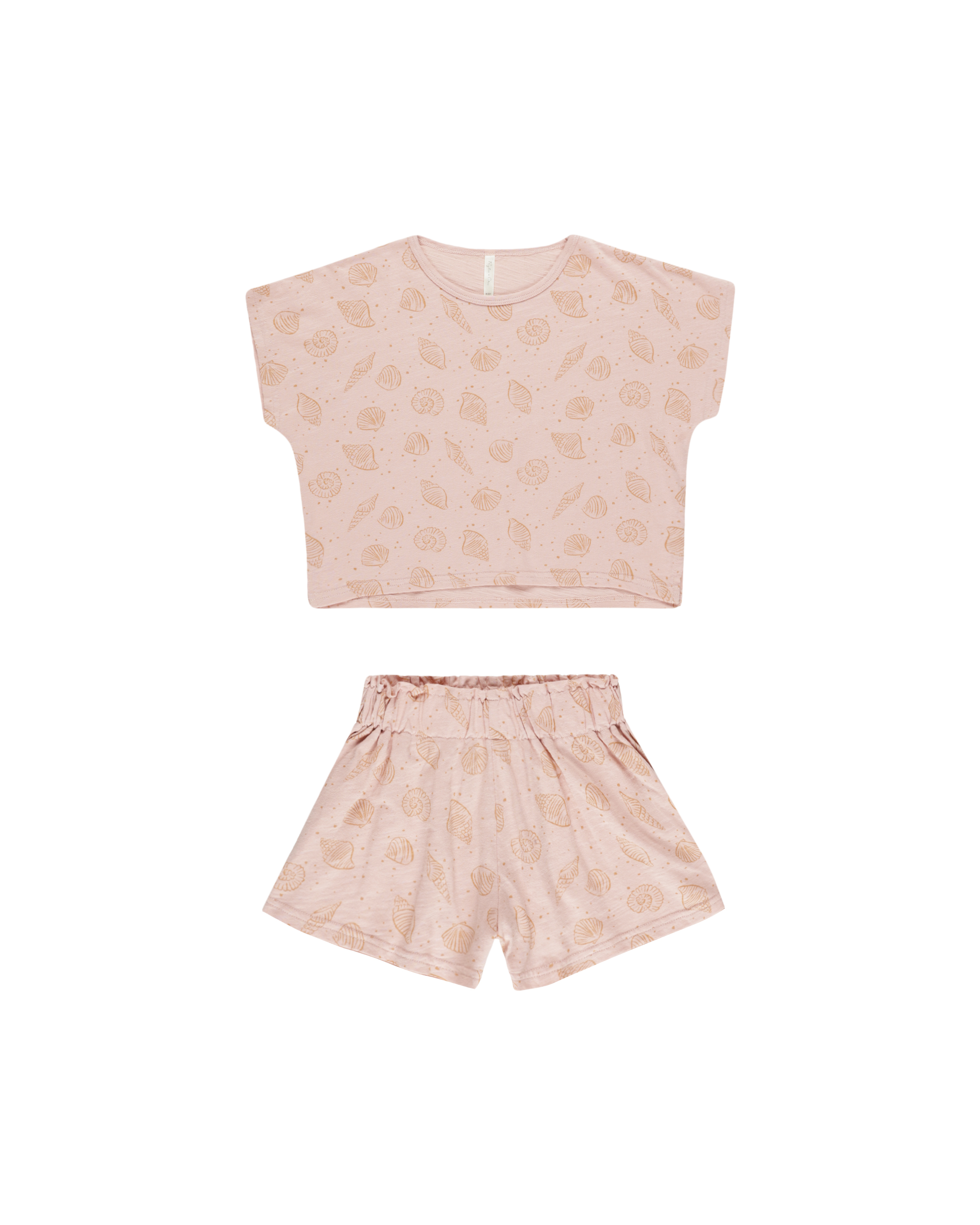 Ensemble T-Shirt et Short Coquillages - Rose Rylee + Cru