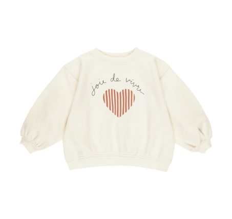 Sweat Oversize Joie de Vivre - Naturel Rylee + Cru